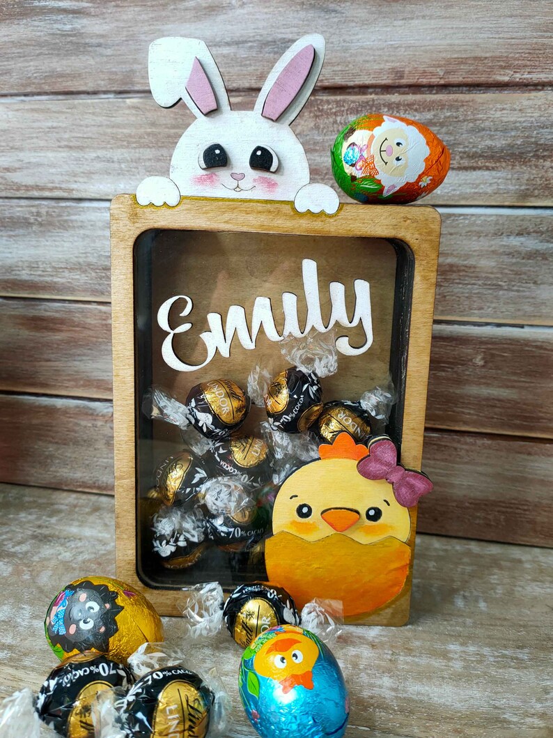 Easter Candy Box SVG Laser Cut Files for Chocolate Egg Holder or Candy ...