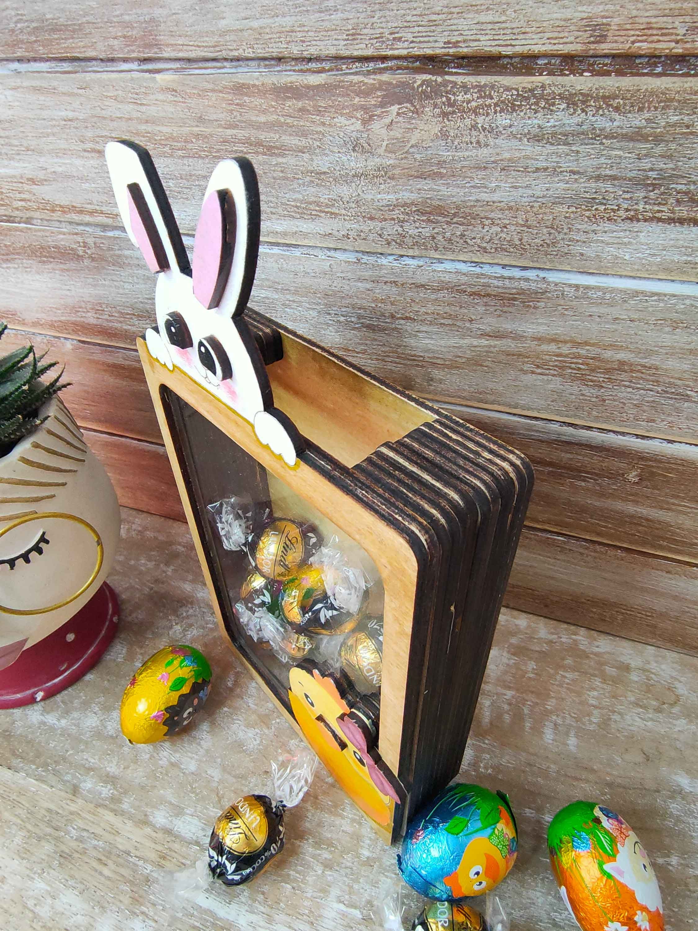 Easter Candy Box SVG Laser Cut Files for Chocolate Egg Holder or Candy ...