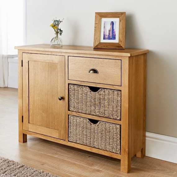 Storage console with baskets deals
