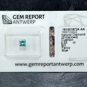 Natural Blue Diamond with Certification