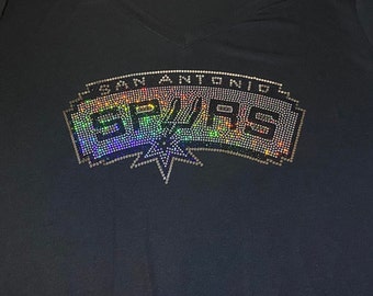 Spangle San Antonio inspired Women's BLING V-necks