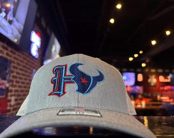 Houston /toro inspired Combo cap grey/white