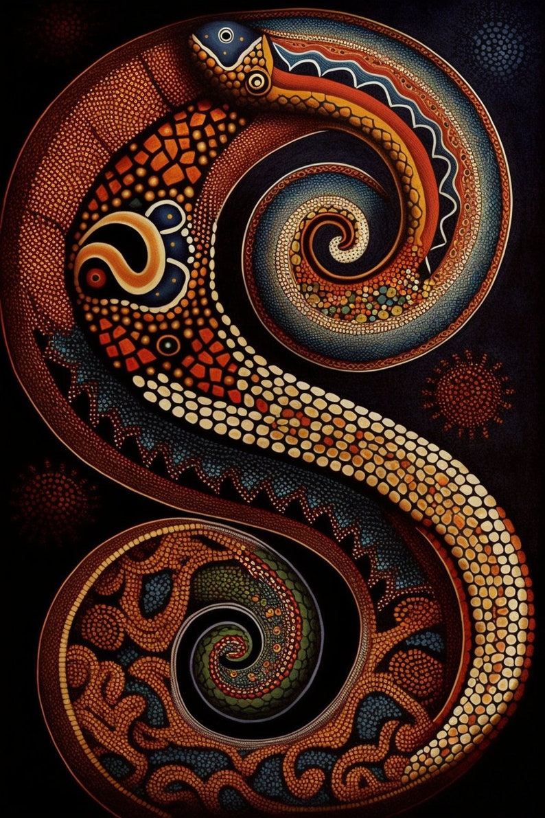 Contemporary Australian Aboriginal Art Prints 5 Original Digital Prints