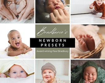 20 Beautiful Professional Newborn Presets By award winning photographer Paul Bradbury