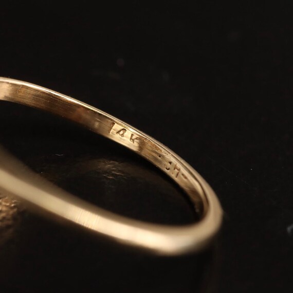 14K Ruby & Diamond Cluster Navette Ring - image 7