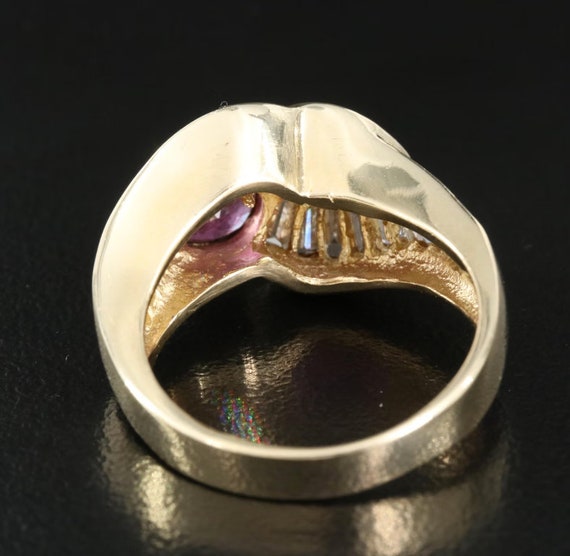 14k Ruby & Diamond Ring - image 6