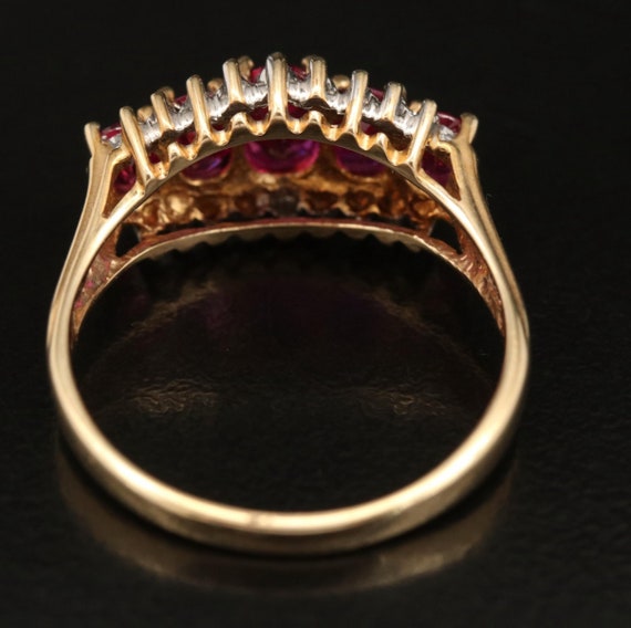 10K Ruby & Diamond Ring - image 3