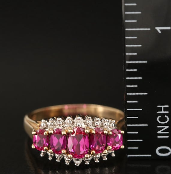 10K Ruby & Diamond Ring - image 2