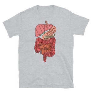 Labeled Digestive System - Etsy