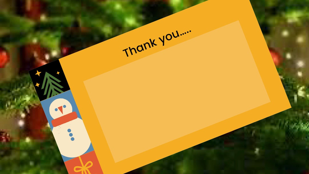 Christmas Thank You - Etsy