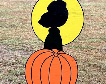Welcome Great Pumpkin Snoopy Outdoor Halloween Decoration