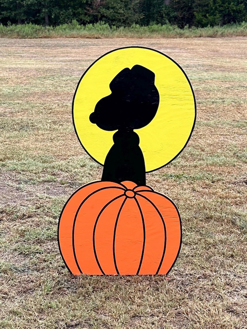 Welcome Great Pumpkin Snoopy Outdoor Halloween Decoration - Etsy
