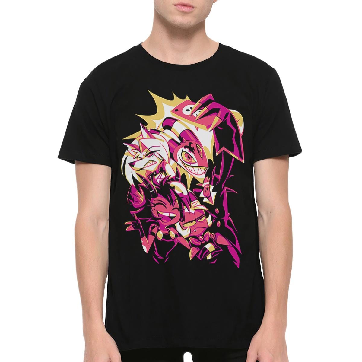 Hazbin Hotel Characters T-Shirt★Mens Shirt Helluva Boss Hazbin Hotel T-shirt, Men's and Women's Sizes