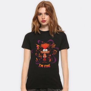 Inside Out 2 Anxiety I&#39;m Fine T-Shirt, Men&#39;s Women&#39;s Kids Sizes (NSD-993528)