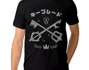 Camiseta de Kingdom Hearts Keyblades, tallas para hombre y mujer (bc-251)