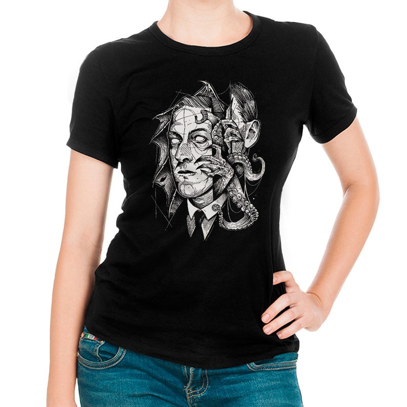 H. P. Lovecraft Horror T-Shirt, Men's and Women's Sizes (bc-336) image 2