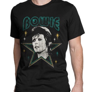 David Bowie Starman Vintage T-Shirt, Men&#39;s and Women&#39;s Sizes (bc-248)