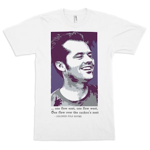 Jack Nicholson One Flew Over the Cuckoo's Nest T-Shirt, Men's and Women's Sizes (bc-184)