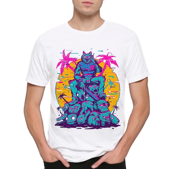 Hotline Miami Original Art T-shirt, Men's and Women's Sizes (bc