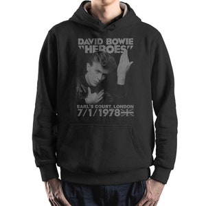David Bowie Heroes Vintage Hoodie and Sweatshirt, Unisex Sizes (bc-222)