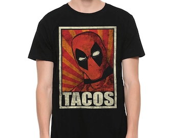 Deadpool Tacos T-Shirt, Men's and Women's Sizes (DEA-661661)