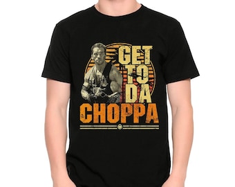 Arnold Schwarzenegger Get To Da Choppa T-Shirt, Predator 1987 Shirt (bc-204)