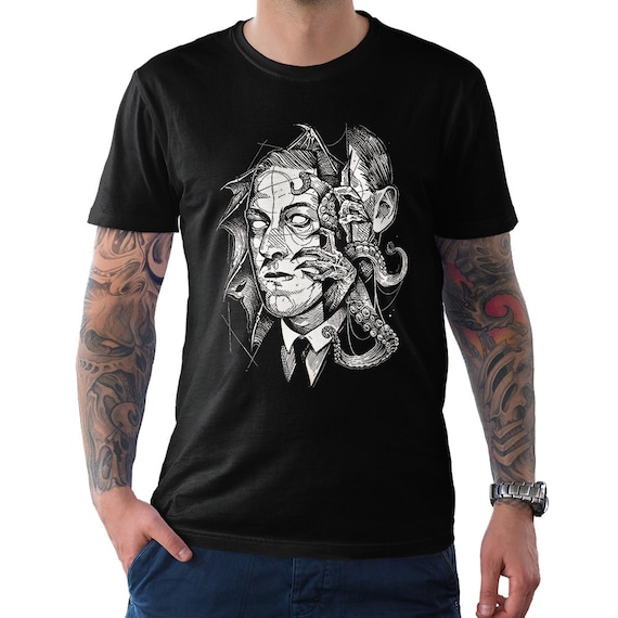 H. P. Lovecraft Horror T-Shirt, Men's and Women's Sizes (bc-336)