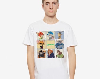 Maglietta Zootropolis, taglie da uomo e da donna (ZTP-443911)