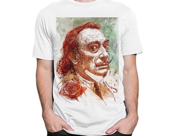 Camiseta gráfica Salvador Dali, tamanhos masculino e feminino (bc-138)