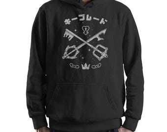 Sudadera con capucha y sudadera con capucha de las Llaves Espada de Kingdom Hearts, tallas unisex (bc-251)
