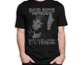 David Bowie Heroes Vintage T-Shirt, Men's and Women's Sizes (bc-222)