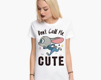 Zootopia Don't Call Me Cute Judy T-Shirt, Herren- und Damengrößen (ZTP-454920)