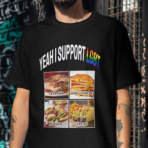 LGBT tshirt, funny parody tshirt, dumb tshirt, oddly specific tshirt, costco, greggs tshirt, funny food tshirt, cursed tshirt, cringe shirt