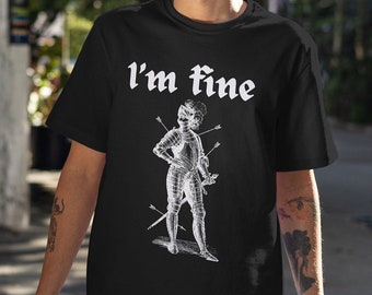 Knight Tshirt, Morbid Knight's Sarcasm Tee, Forbidden Tshirt, Woodcut Outfit, Cursed shirt, Middle Ages humor, Cursed meme, meme tshirt
