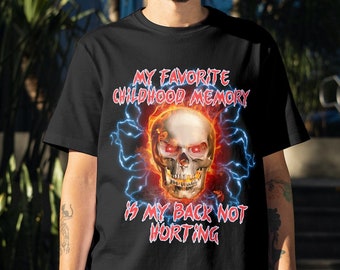 T-shirt d'enfance, t-shirt étrangement spécifique, Cursed Tee, t-shirt Cringe, chemises maudites, shitpost, Meme Tshirt, humain par hasard alpha par choix,