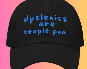 Dylsexic boyfriend hat, dad hat, funy dad hat, meme baseball cap, silly hat, unisex enbroided hat, meme baskeball cap, funny boyfriend gift,