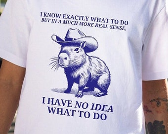 Camiseta Moody, camiseta Possum, camiseta Capybara Meme, camisa estúpida, camiseta de ansiedad, camiseta tonta, camisa inapropiada, camiseta extrañamente específica