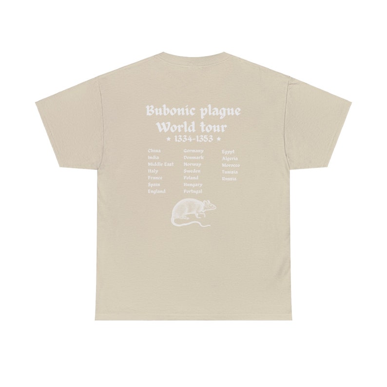 Unisex Tshirt, Offensive Dark Humor Tshirt, vintage Tee, Cursed Shirt, Rat Tshirt, Black Plague Tshirt, Funny Morbid Shirt, History T-Shirt zdjęcie 6