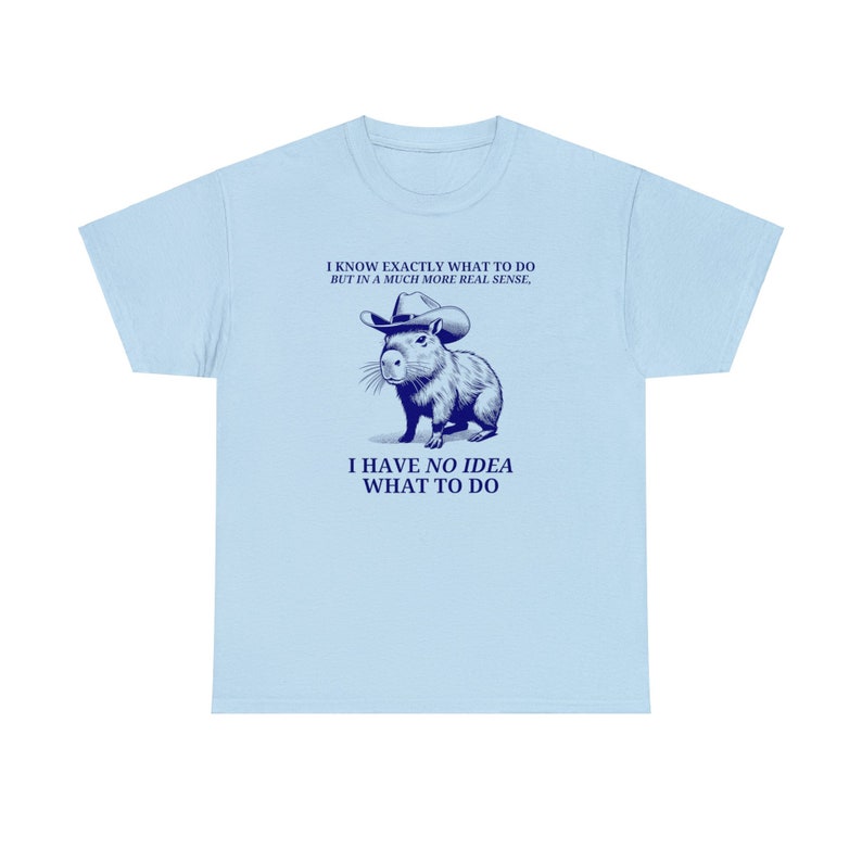 Moody Tshirt, Possum Tshirt, Capybara Meme Tshirt, stupid shirt, Anxiety T Shirt, Silly Tshirt, Inappropriate Shirt, Oddly Specific Tshirt image 3