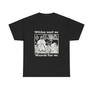 Occult Tshirt, Wizards fear me, Unisex Wear, Cursed tshirt, Jerma tee, Meme tshirt, Depression Meme, Occult Tshirt, parody tee, Silly Tshirt