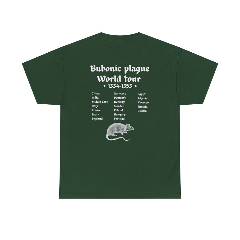 Unisex Tshirt, Offensive Dark Humor Tshirt, vintage Tee, Cursed Shirt, Rat Tshirt, Black Plague Tshirt, Funny Morbid Shirt, History T-Shirt zdjęcie 9