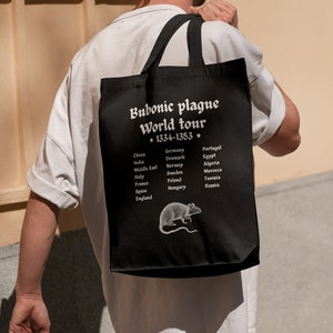 Funny Tote Bag, Meme Tote Bag, Bubonic Plague Bag, Sarcastic Tote Bag, Graphic Tote Bag, Cursed Tote Bag, Meme Tote Bag, Silly Tote Bag