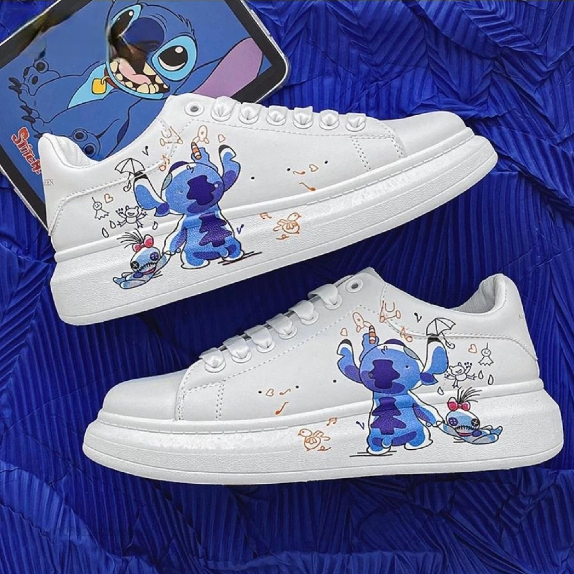 Chaussettes Disney Stitch pour enfants, dessin animé Minnie, bébé, filles,  garçons, mignon, automne, hiver, cadeau pour enfants, 5 paires, lot -  AliExpress