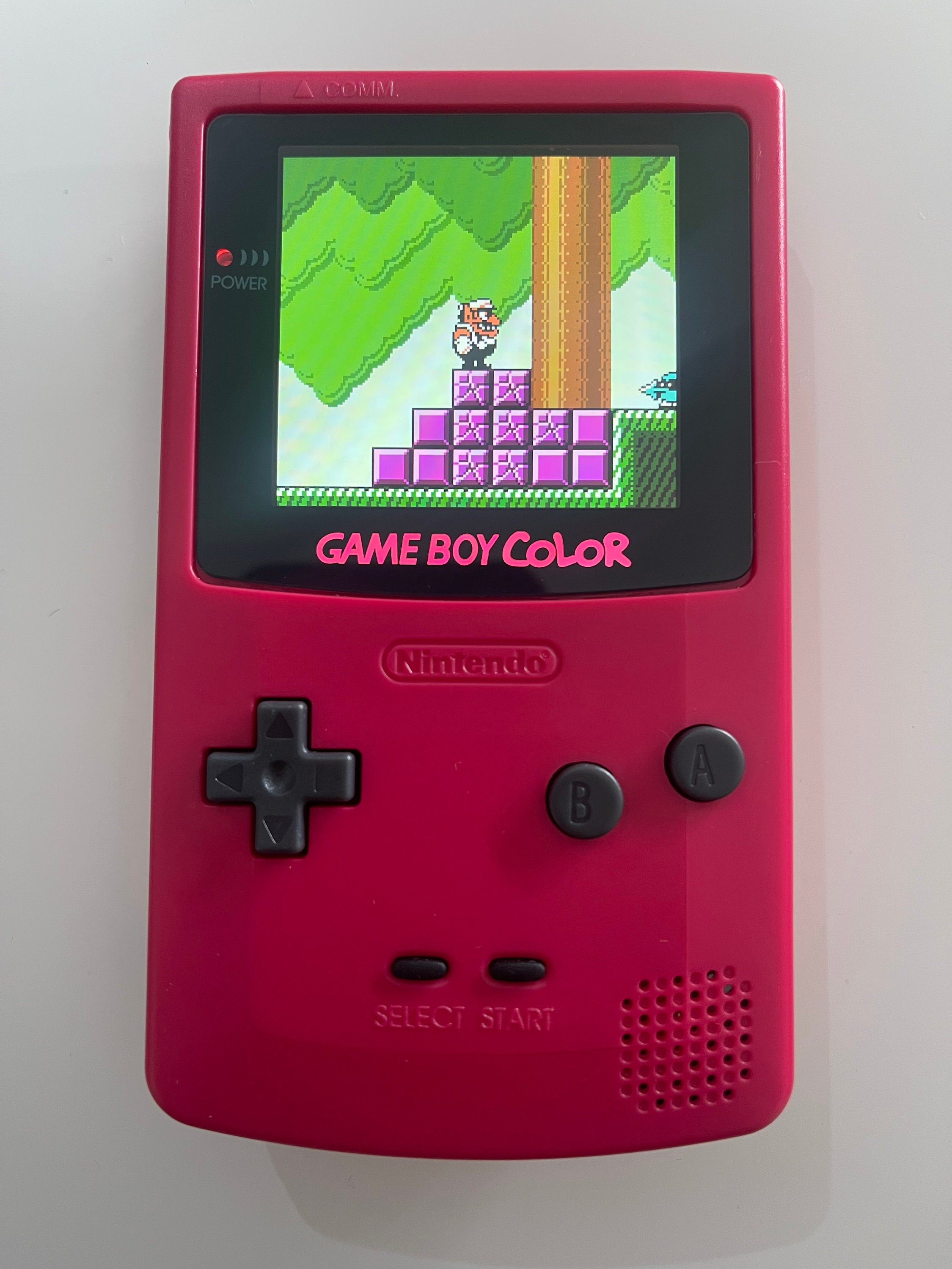 Nintendo Game Boy Color GBC System Backlight Backlit Brighter TFT Berry