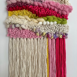 Decorazioni boho, arte in fibra naturale per pareti, arazzo da parete in lana, arte in fibra contemporanea, arazzo boho, tessitura artistica, decorazioni murali artigianali, arazzo in lana