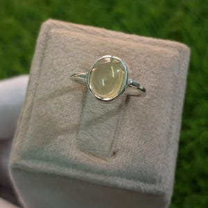 Genuine Yellow Lemon Quartz Ring, 925 Sterling Silver Ring, Daily Wear Ring, Anniversary Gift, Yellow Gemstone Ring, Gift for her