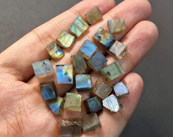 原石ブルーラブラドライト6個（22～24mm）：原石セット - Etsy 日本
