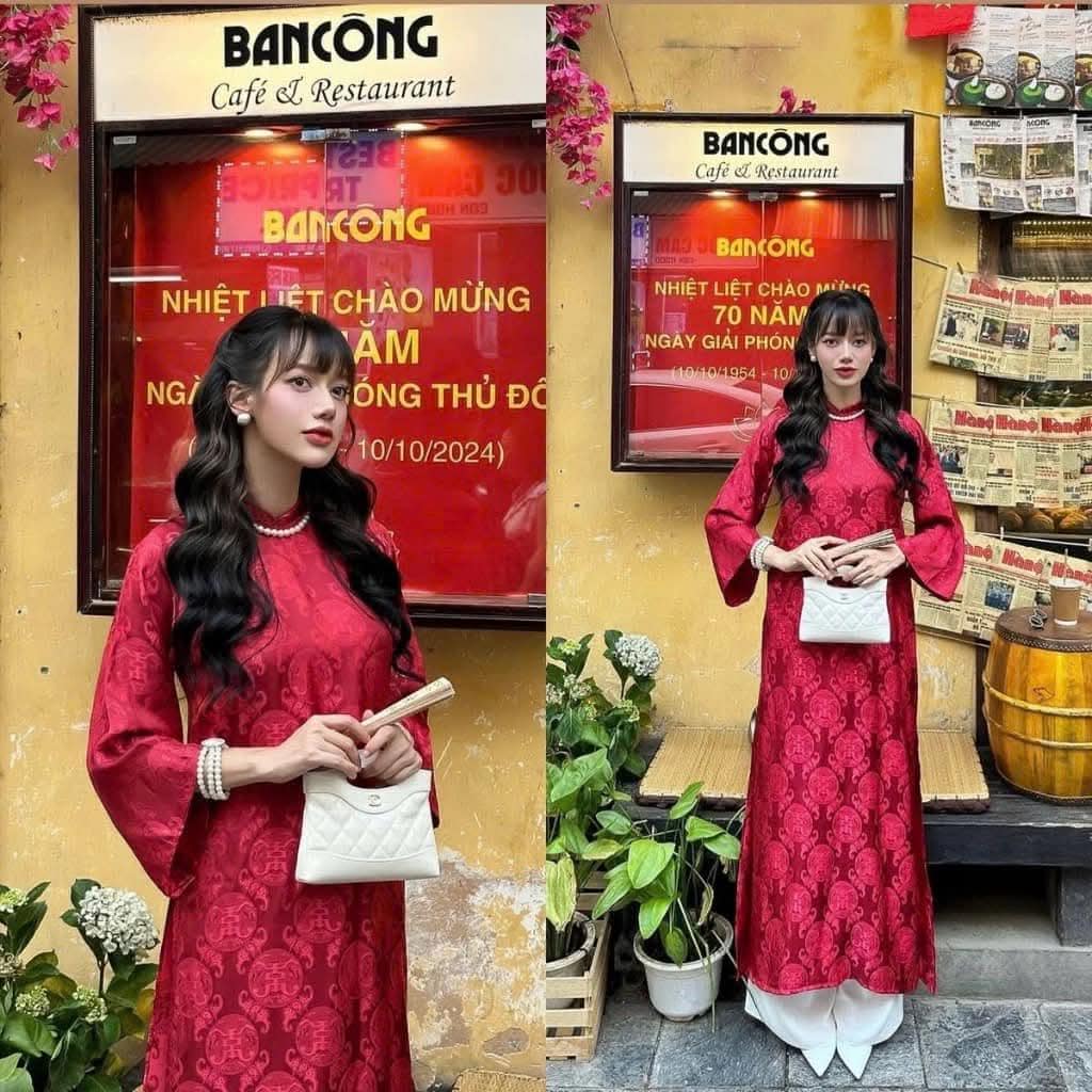 Burgundy Color Gam Modernized Ao Dai, Ao Dai Gam, Ao Dai Dang Suong, Ao Dai  Cach Tan, Ao Dai Tet, Ao Dai for Women, Vietnamese Ao Dai - Etsy, image size:1024x1024
