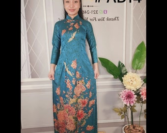 Pre-made Vietnamese Traditional Ao Dai for women, ao dai Viet Nam, Ao Dai Cach Tan, ao dai for girls, Ao Dai Tet, ao dai for women.