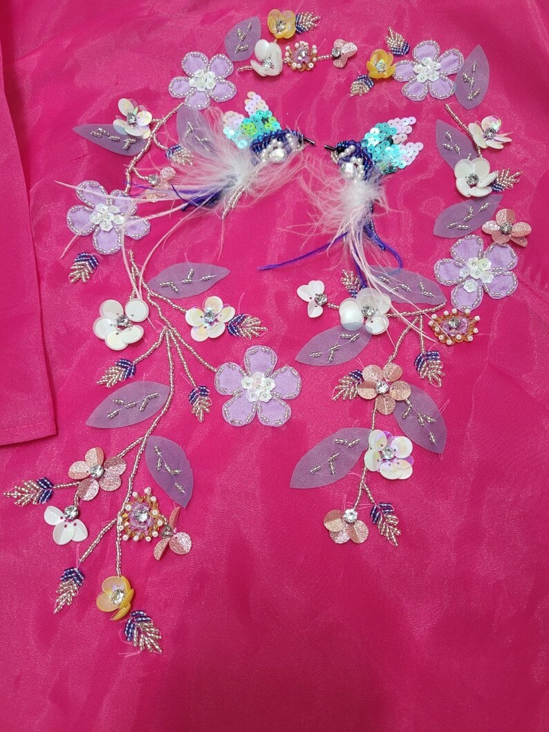 Girl Pink 3D Flower Ao Dai Setpremade Traditional Vietnamese Ao Dai